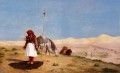 Oración en el desierto Orientalismo árabe griego Jean Leon Gerome